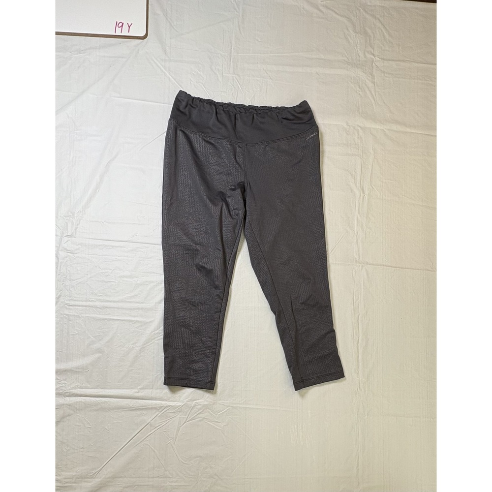 Womens Jockey active capri leggings, size Small, gray‎